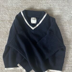 Abercrombie blue v neck sweater